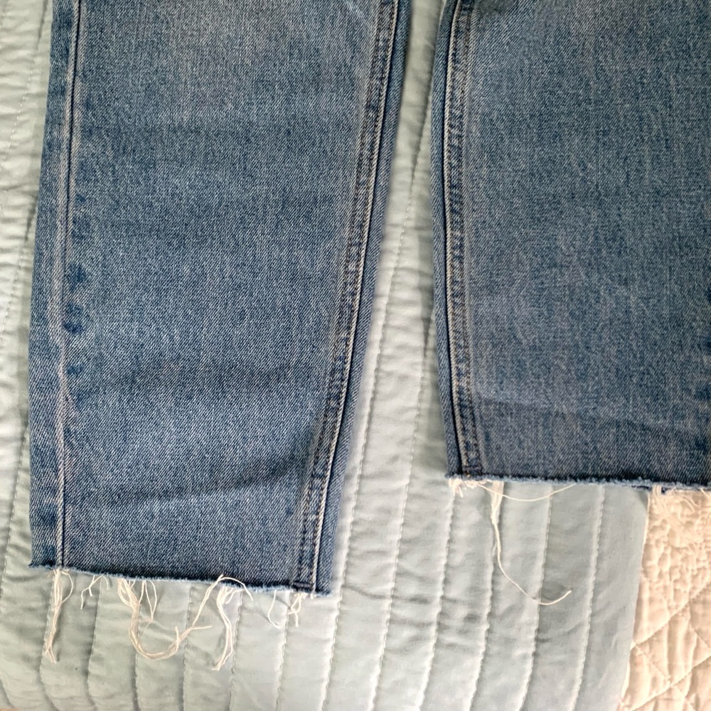 We the Free Blossom Rigid Distressed Jeans Sz 28 - Picture 8 of 10